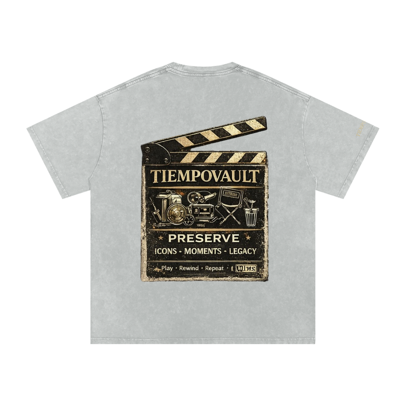 Snow Washed Oversized Cotton T-Shirt