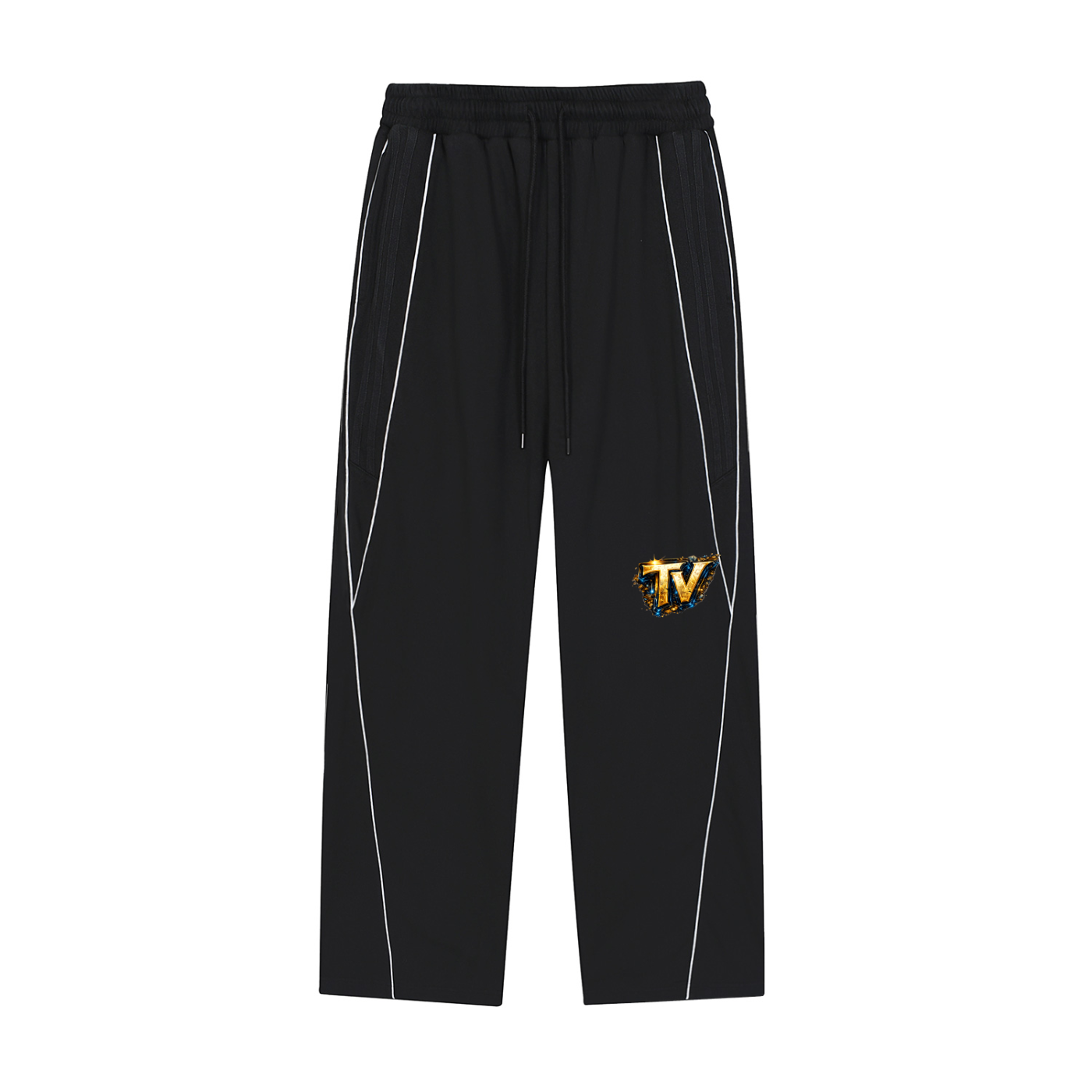 Reflection Striped Straight-Leg Sweatpants