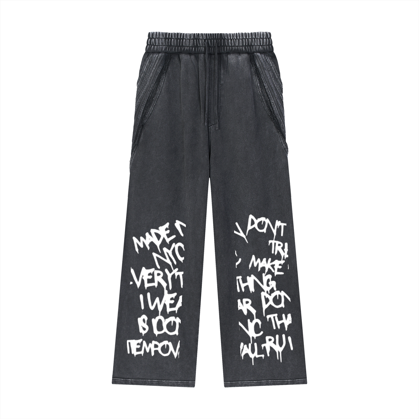 Snow Washed Tape Raw Edge Sweatpants TV Limited Collection